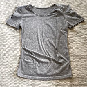 Spicy Holic Gray Shoulder Padded T-Shirt Size S